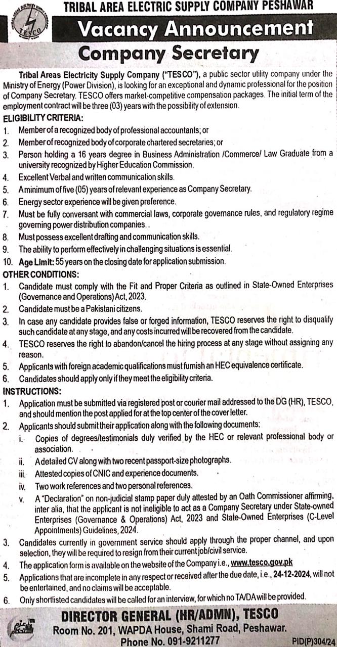 Company Secretary 